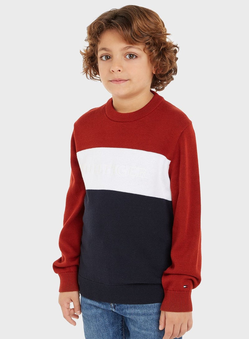 Kids Colorblock Sweater