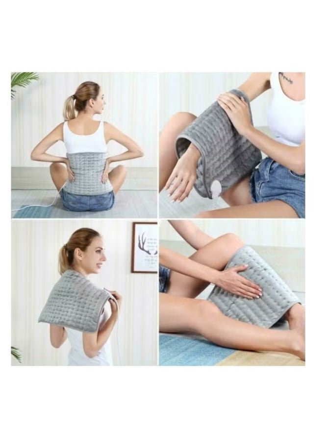 Heating Pad Electric for Pain Relief of Back Neck and Shoulder 10 Electric Temperature Options 4 Timer Settings Auto Shut Off 12 x 24 inches Heated Pad Massager - Heated Massager