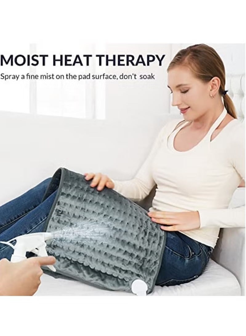 Heating Pad Electric for Pain Relief of Back Neck and Shoulder 10 Electric Temperature Options 4 Timer Settings Auto Shut Off 12 x 24 inches Heated Pad Massager - Heated Massager