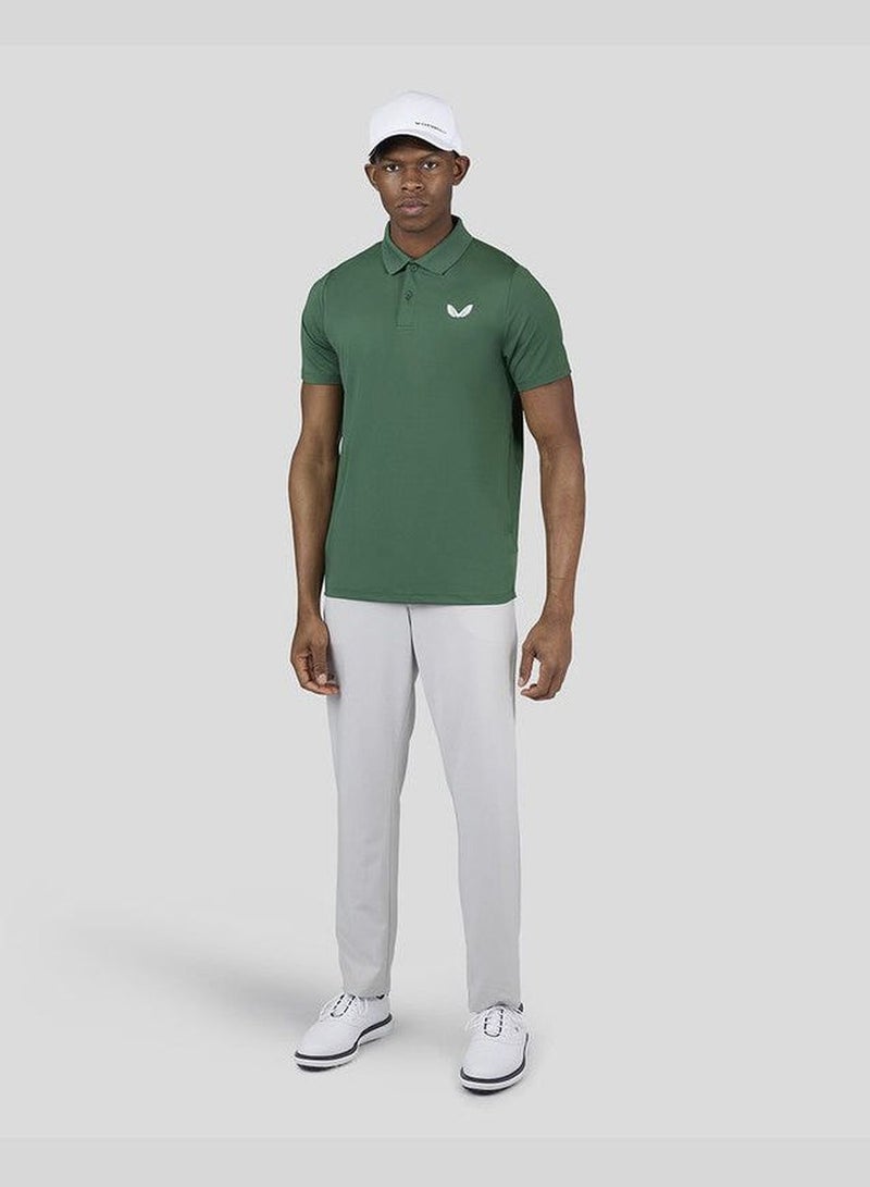 Men's Breathable Polo- Green