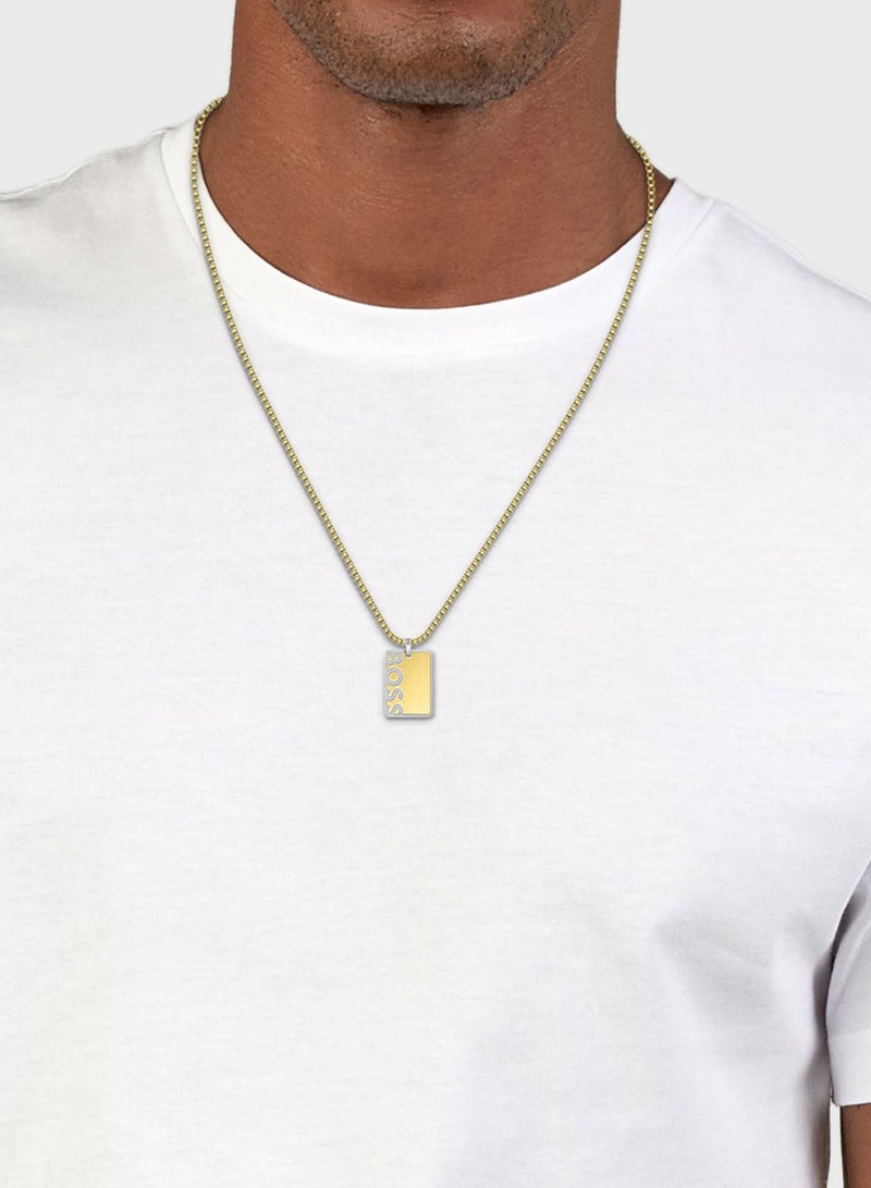 Logo Pendant Necklace