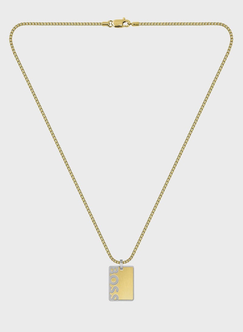 Logo Pendant Necklace