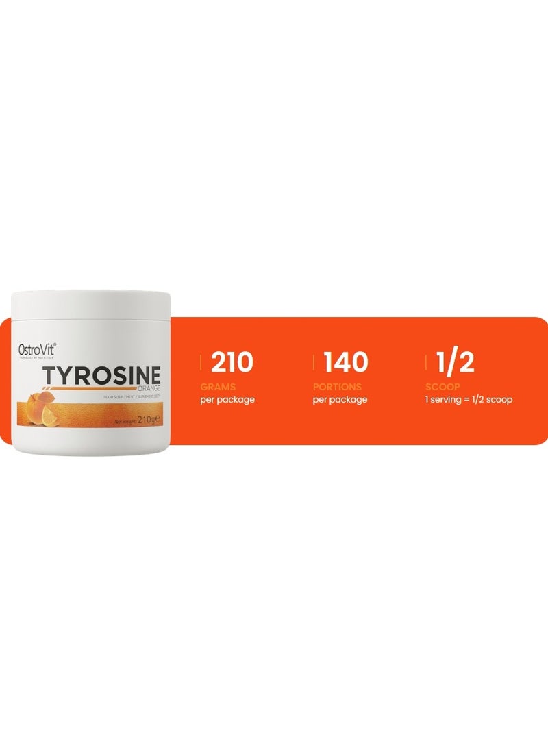 OstroVit Tyrosine 210g Orange Flavor 140 Serving