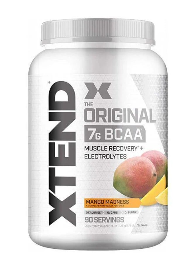 Xtend The Original 7G BCAA Muscle Recovery + Electrolytes, Mango Madness Flavor - 90 Servings