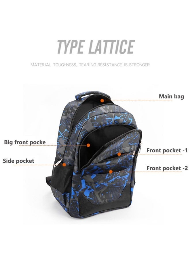 3Pcs School Bags,Children School Backpack,School Bags for Teenagers,Large Capacity Backpack,Waterproof Backpacks,3 in 1 School Bag,Lunch Bag and Pencil Case