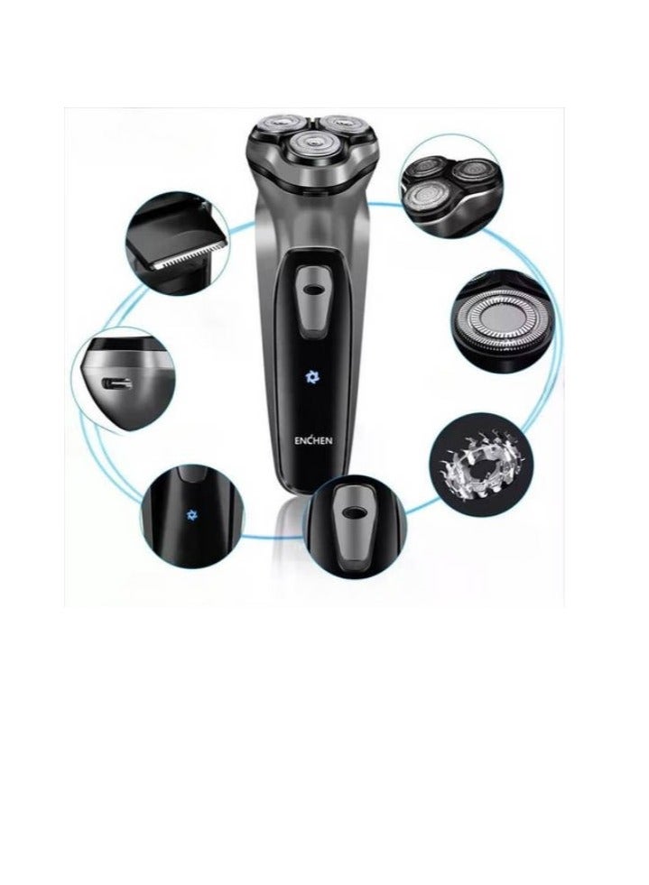 Electric Shaver Men Washable 3D Shaver Rechargeable Beard Trimmer