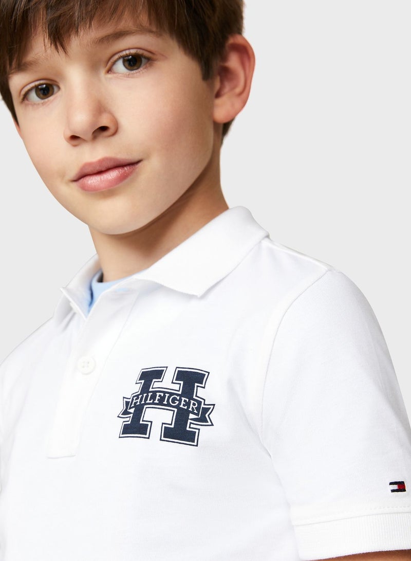 Kids Logo Regular Polo