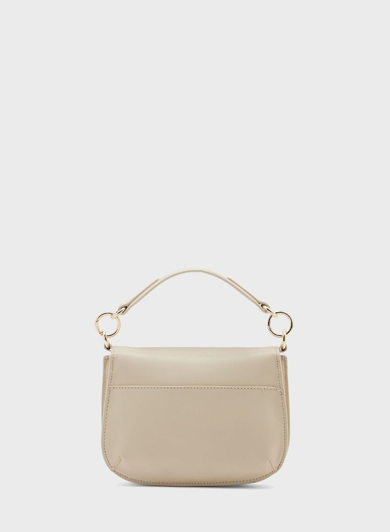 Flap Over Top Handle Crossbody