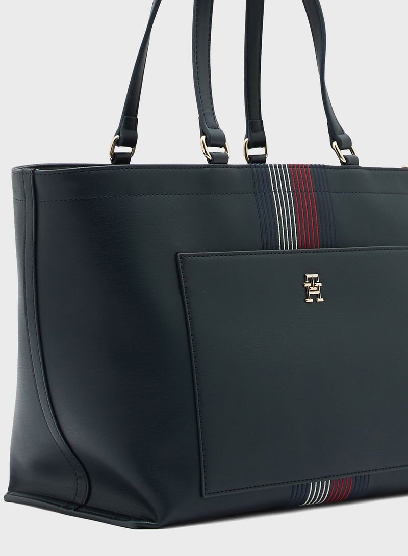 Distinct Top Handle Tote