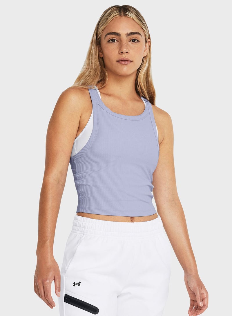 Meridian Rib Crop Tank Top