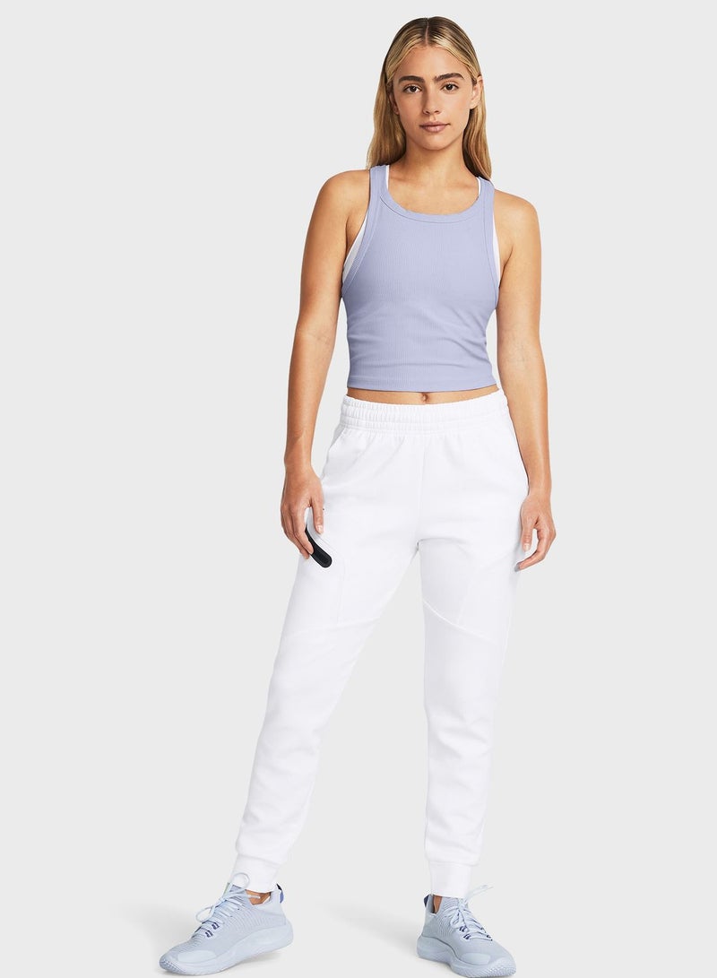 Meridian Rib Crop Tank Top