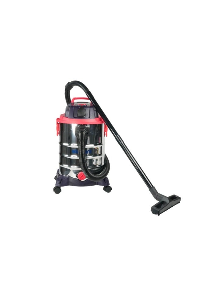 Wet and Dry Vacuum Cleaner 1200W with Copper Motor, 30L Stainless Steel Tank, HEPA Filter, Blower Function, and Accessories – Ideal for Home and Workshop Use, VC121-30S
