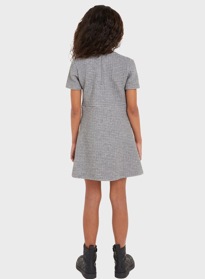 Kids Logo Quilted Midi Dress