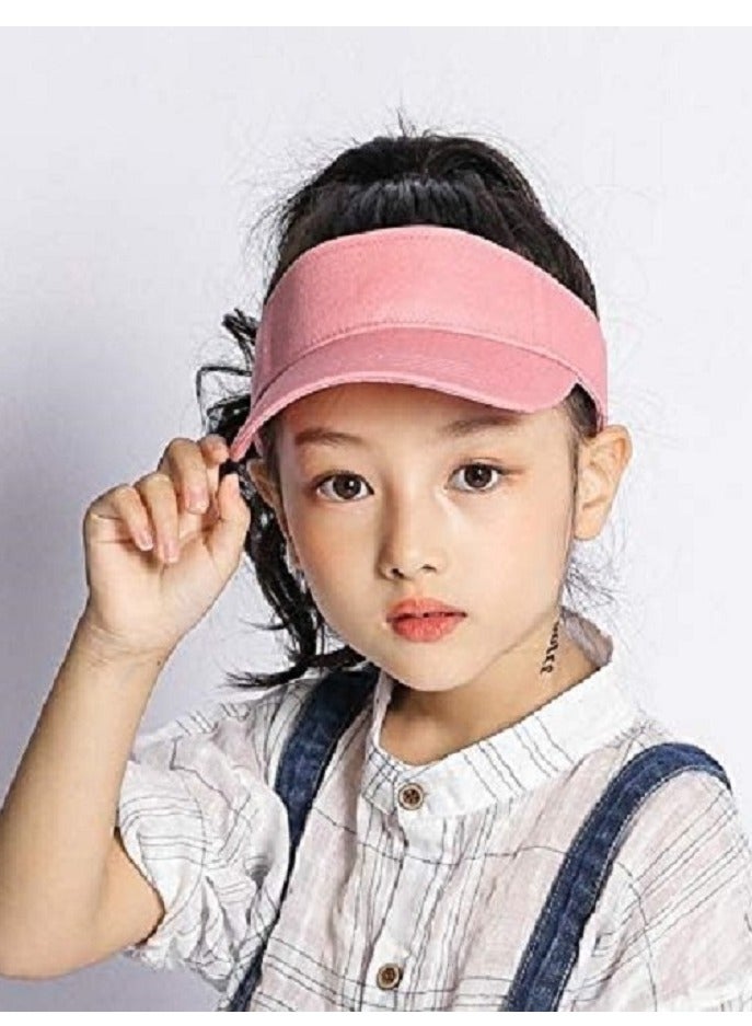 Kids Visor Sun Hat Adjustable Athletic Sports Hat 6 to 12 Years Old