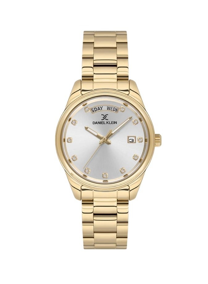 DANIEL KLEIN PREMIUM WOMENS ROSE GOLD STRAP WATCH -DK.1.13718-4