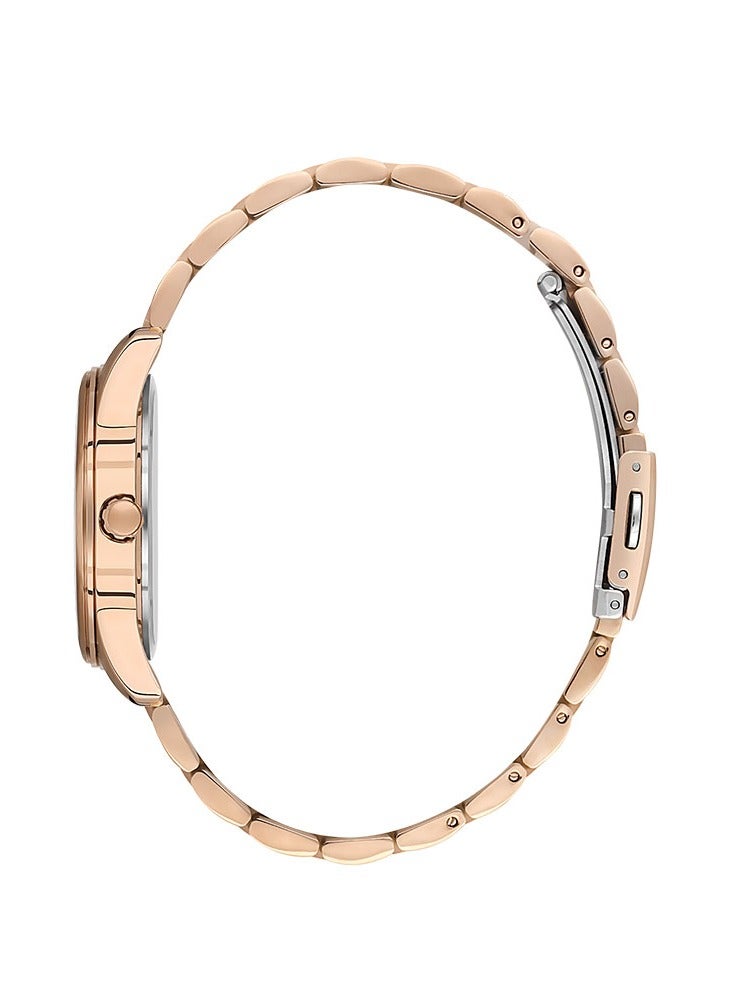 DANIEL KLEIN PREMIUM WOMENS ROSE GOLD STRAP WATCH -DK.1.13718-4