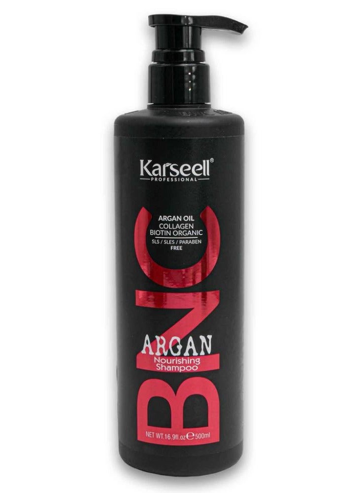 KARSEELL ARGAN OIL COLLAGEN BIOTIN ORGANIC NOURISHING SHAMPOO 500 ML