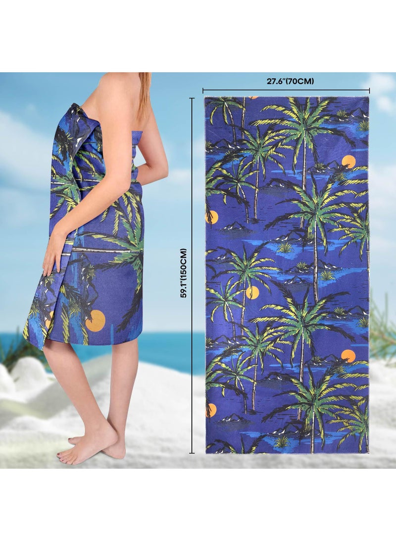 Microfiber Quick-drying Single-sided Printed Beach Swimming Holiday Beach Towel