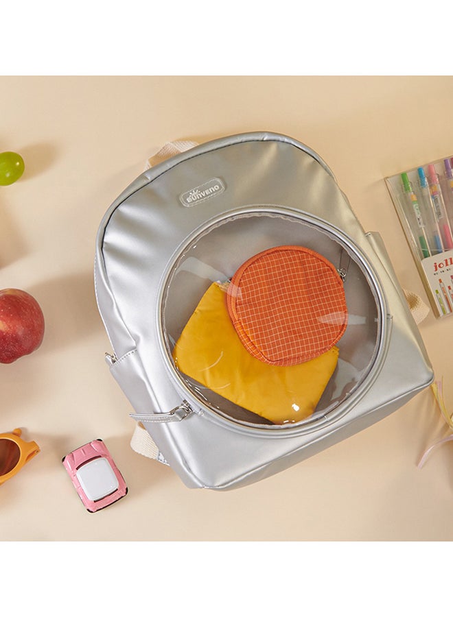 Kids Backpack 11 Inches - Silver