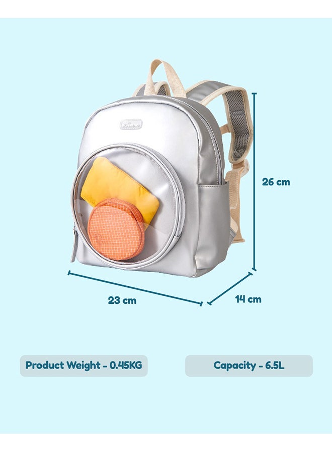 Kids Backpack 11 Inches - Silver
