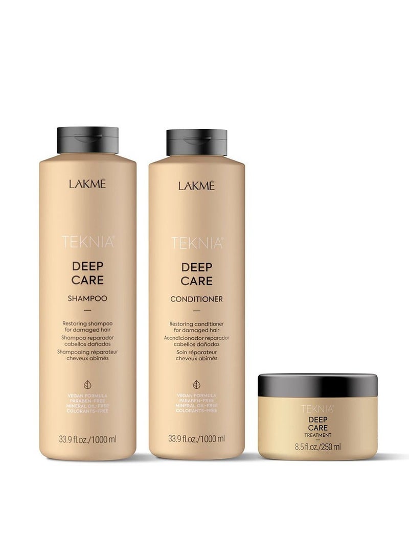 Lakme Teknia Deep Care Restoring Shampoo for Damage Hair 1000ml