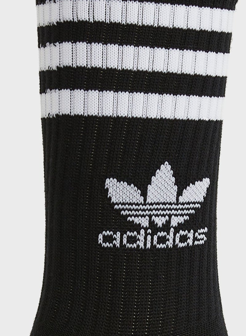 3 Pack Mid Cut Crew Socks