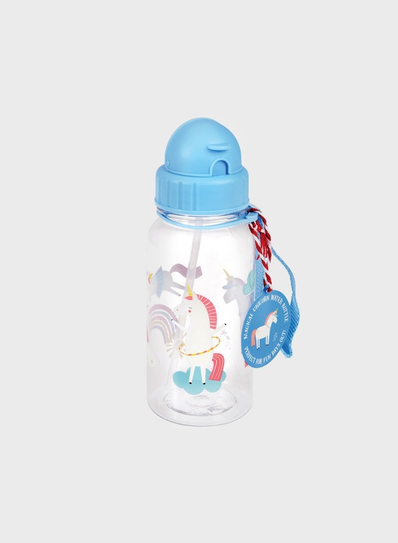 Children'S Water Bottle With Straw 500Ml - Magical Unicorn