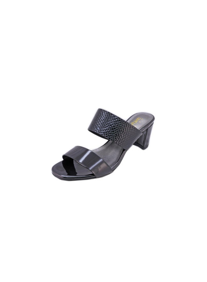 092-2225 Michelle Morgan Ladies Low Heel Sandals 913RJ192 Black