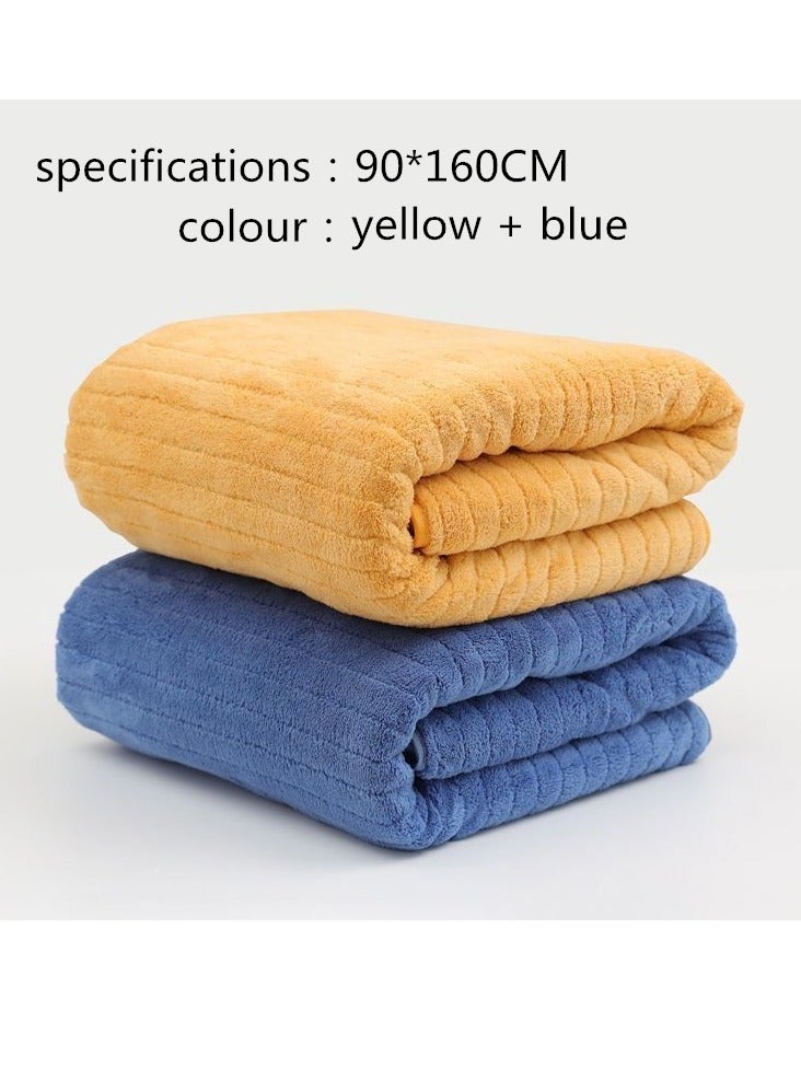 Microfiber Towel 90x160 cm 2 PCS Bath Towel Microfiber Soft, Durable and Light Weight