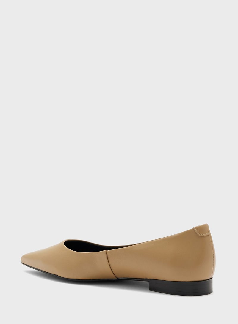 Pointed Toe Flat Ballerinas