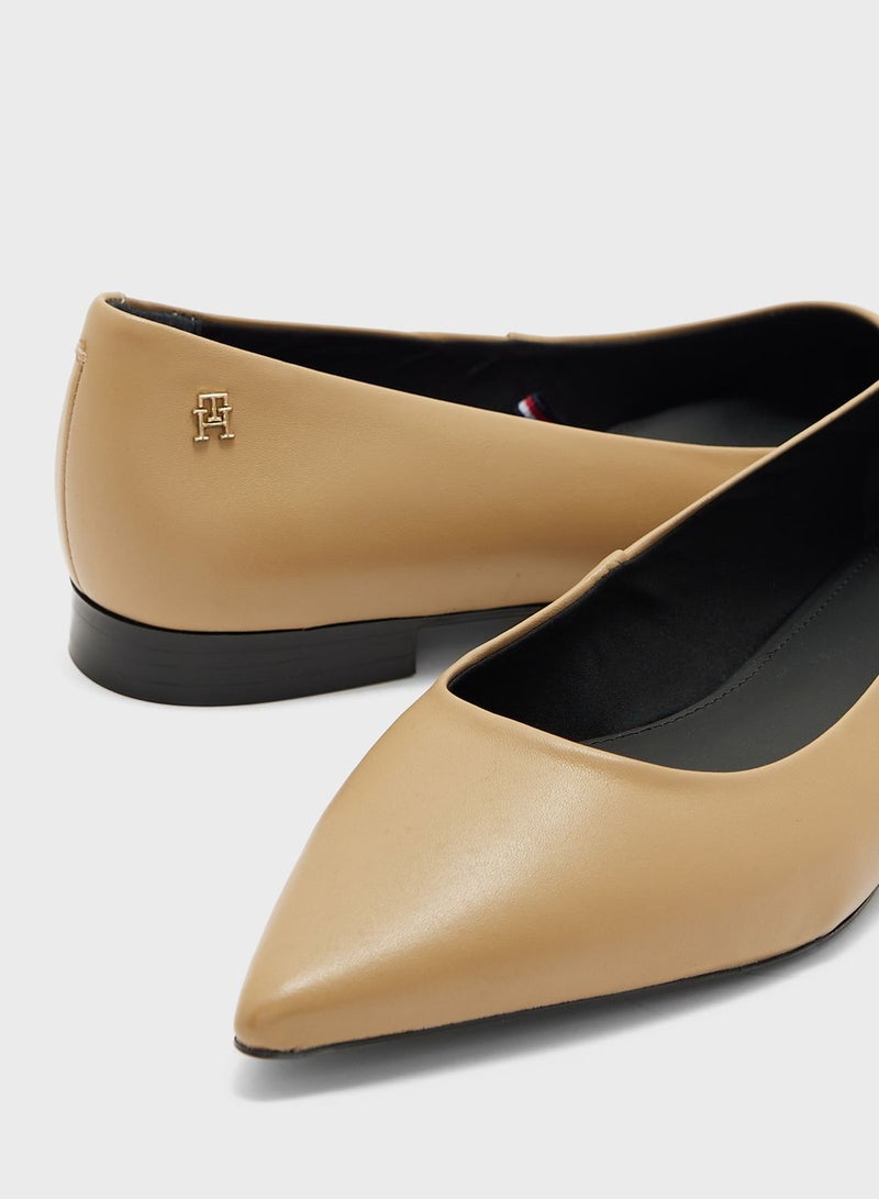 Pointed Toe Flat Ballerinas