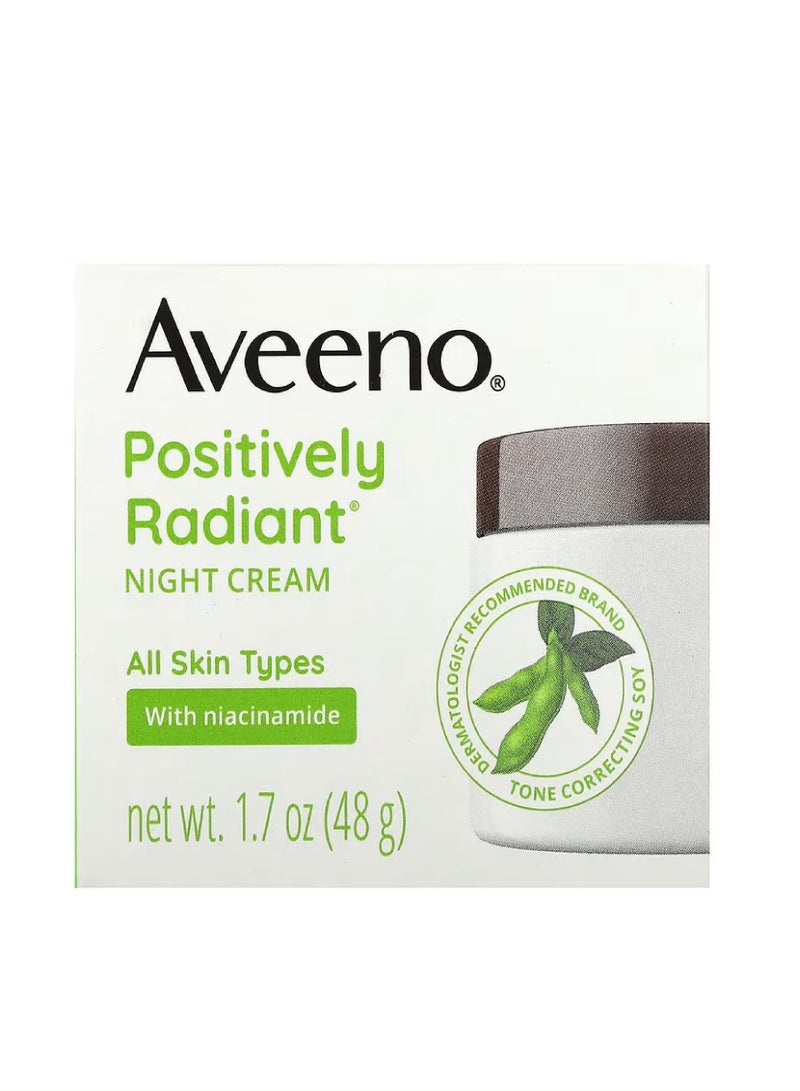 Aveeno, Positively Radiant, Night Cream, 1.7 oz (48 g)