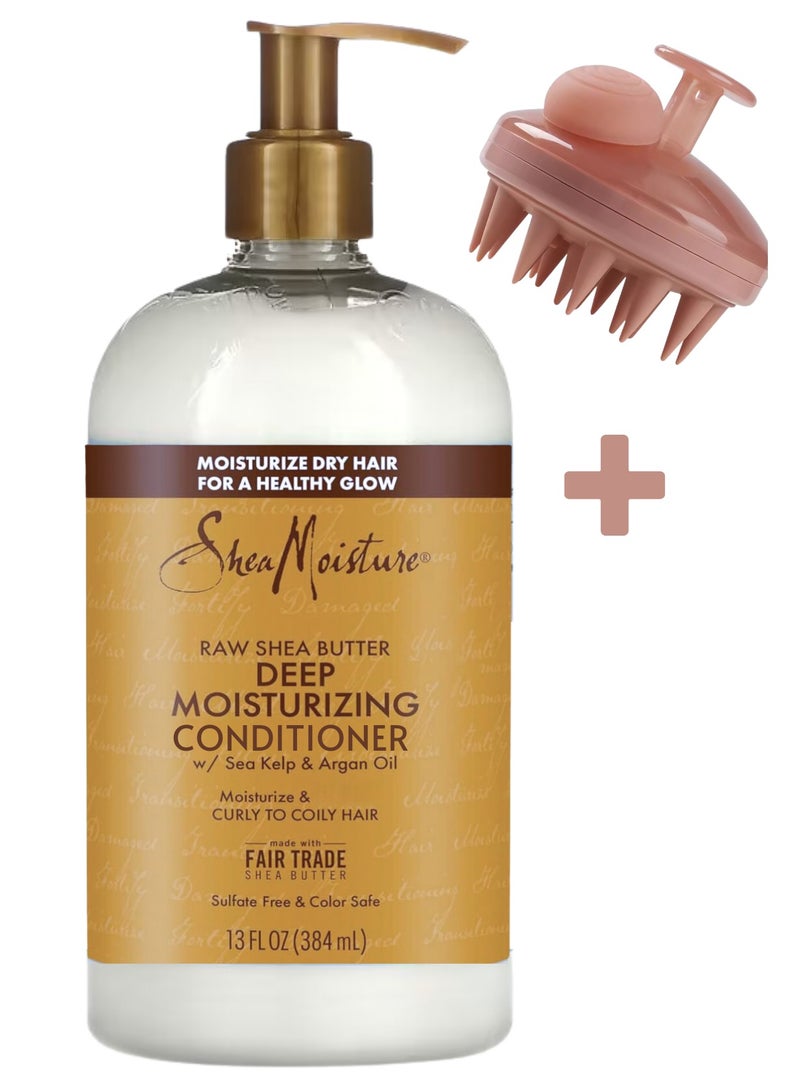 Raw Shea Butter Restorative Conditioner, 13 oz - Moisturizes, Repairs, and Detangles, Sulfate-Free