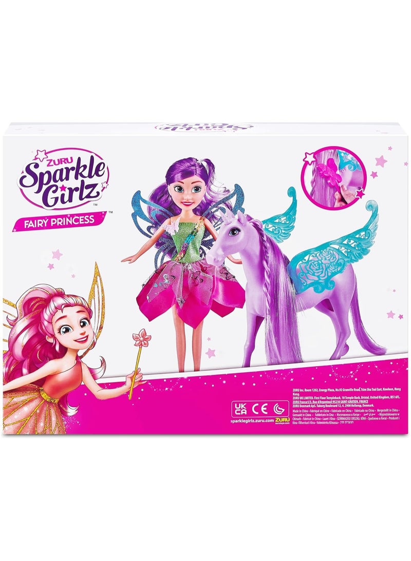 Fairy Princess with Unicorn Doll Set