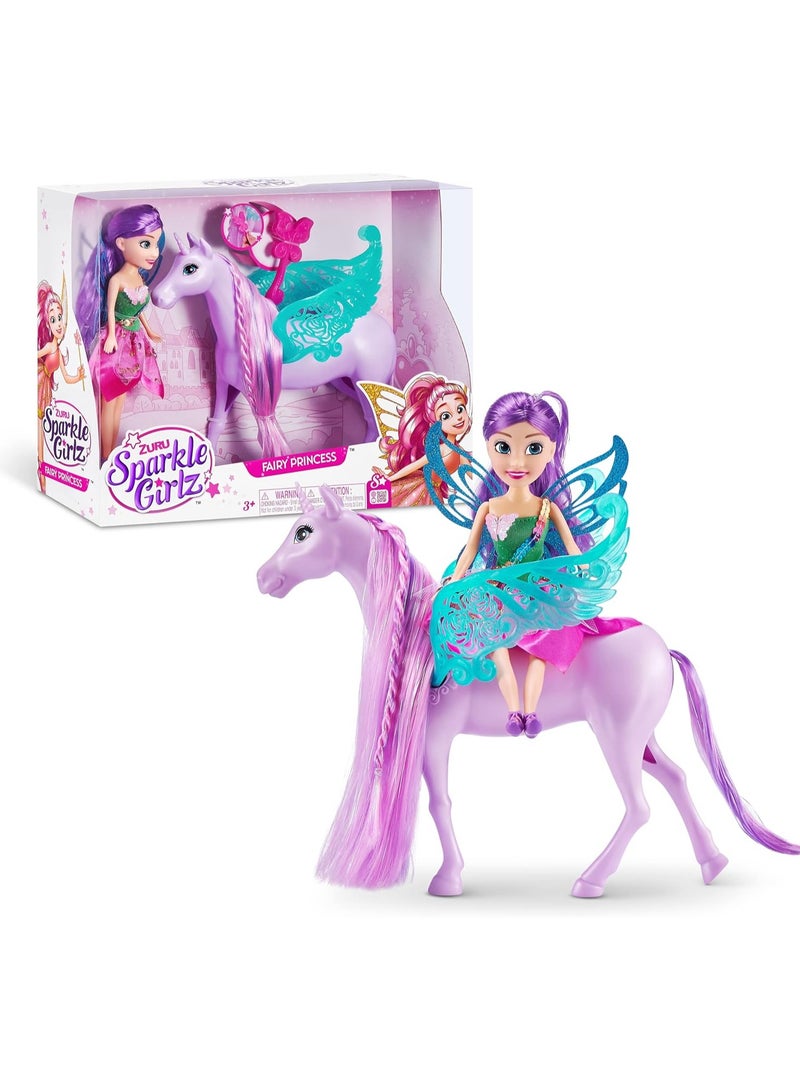 Fairy Princess with Unicorn Doll Set