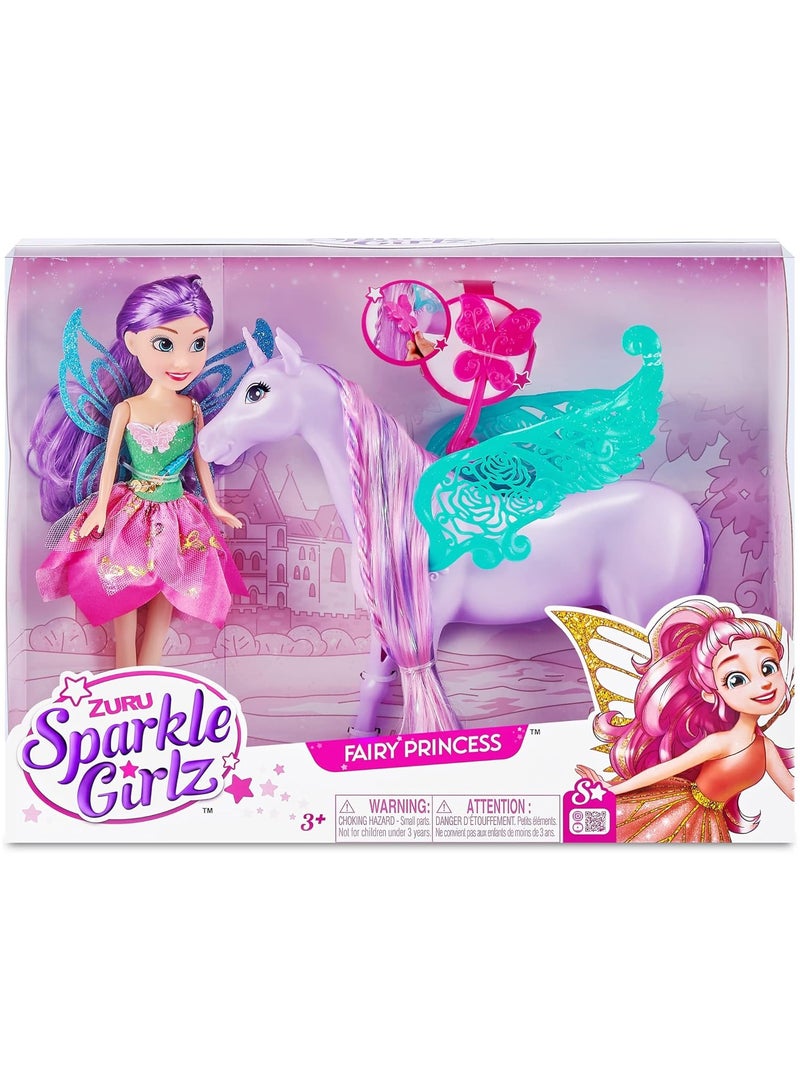 Fairy Princess with Unicorn Doll Set