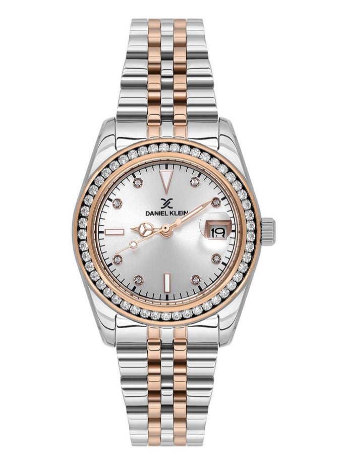 DANIEL KLEIN PREMIUM WOMENS STAINLESS STEEL MULTI COLOUR STRAP WATCH  - DK.1.13715-5