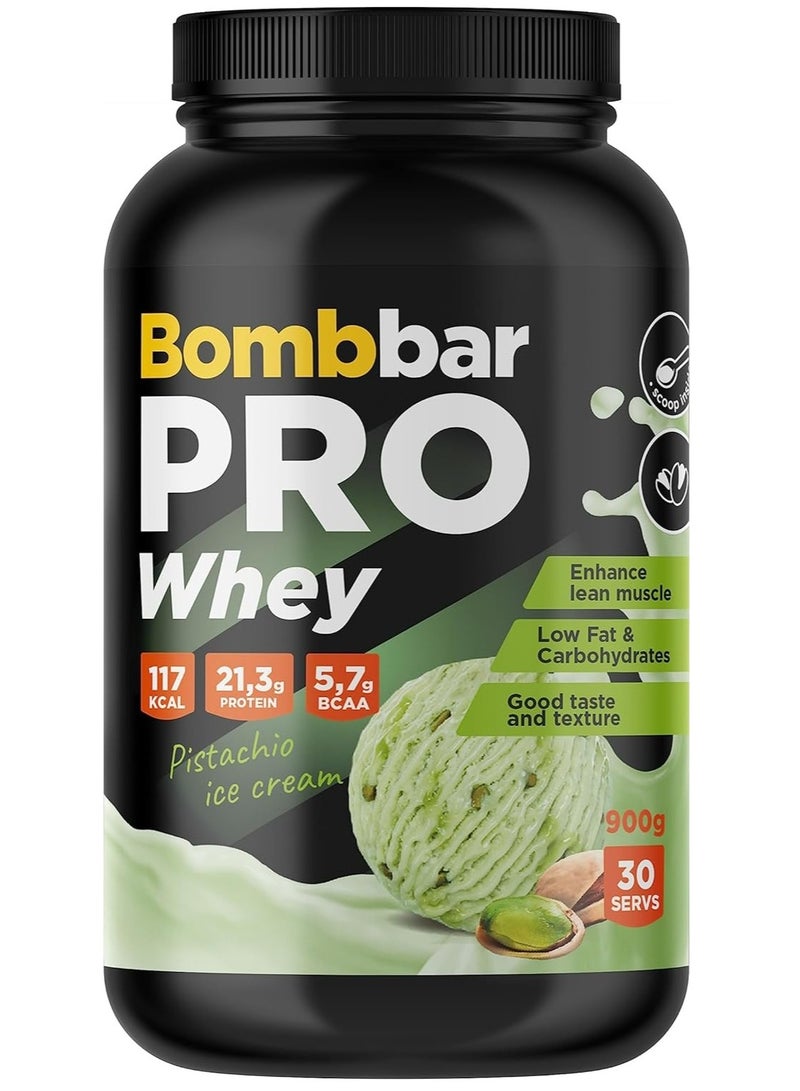 Premium Whey Protein 900g Pistachio Ice Cream Flavor