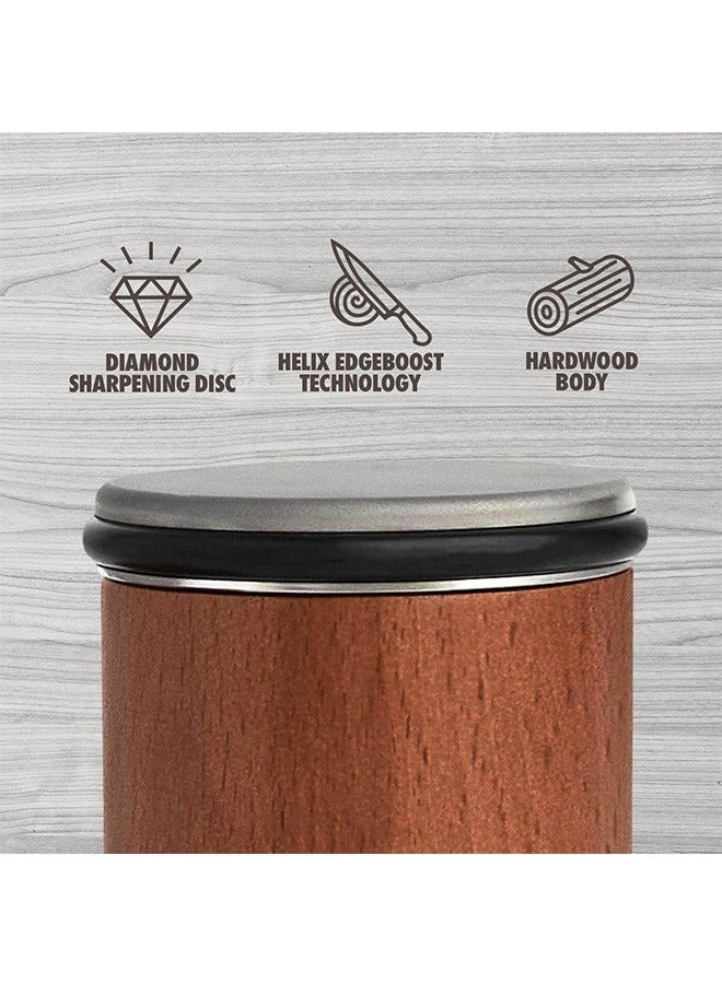 Rolling Knife Sharpener Kit, magnetic knife sharpener with Two Fixed Angles 15 and 20 ​Degrees, Wooden roller sharpener for knives for Pocket Knife, Kitchen Knives, Chef Knife Set.