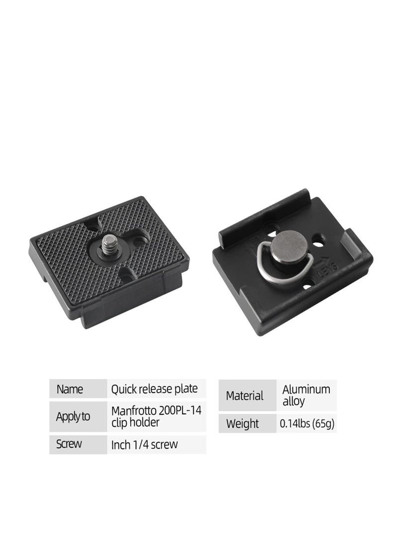 2 Pack Quick Release Plate, with 1/4