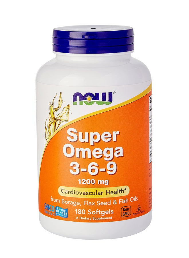 Super Omega 3-6-9 1200 Mg 180 SoftGels