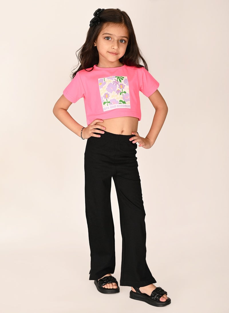 Beige Black Girls Wear Clothing set