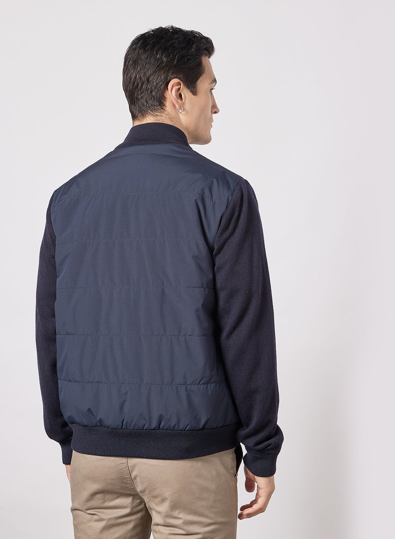 Padded Hybrid Jacket Navy