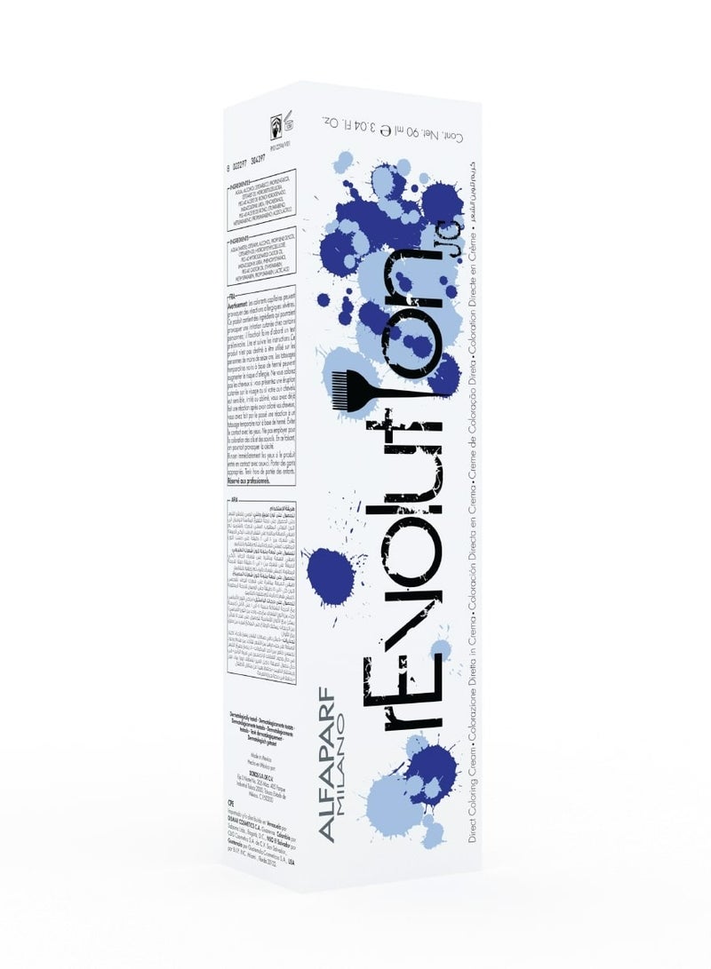 ALFAPARF rEvolution Ammonia-Free Blue Direct Temporary Coloring Cream Blue 90ml