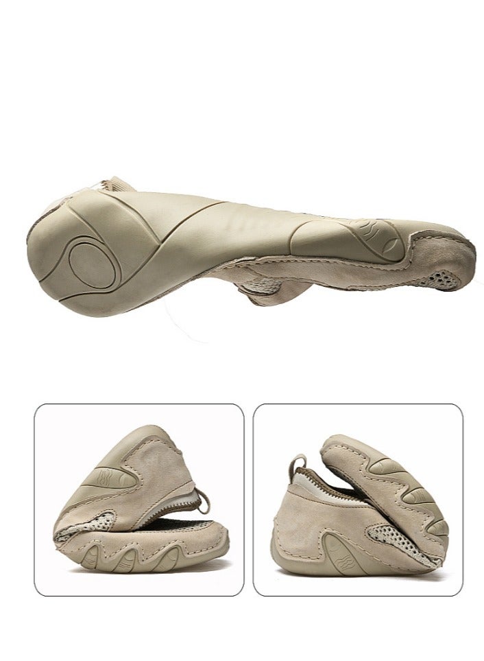 Men's Mesh Shoes, Breathable Sports And Leisure Shoes, Leather Shoes