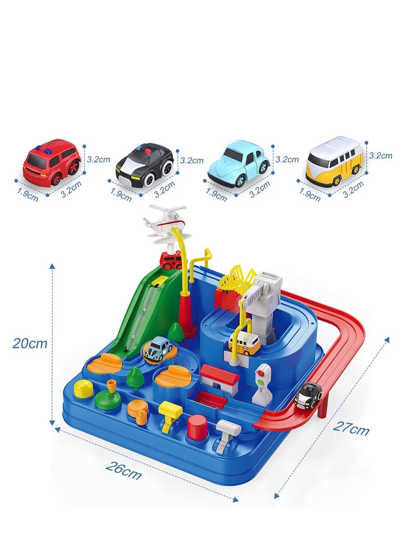 Adventure Car Toy, Cars Race Track Toys, Intelligence Educational Cars Track Kids Space Toys, Vehicle Puzzle Car Track Playsets, Montessori Toys, for 3 Year Old Boys Gifts for Kids Age 3 4 5 6