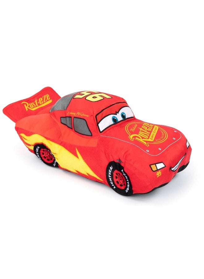 Disney Pixar Cars 3 Plush Stuffed Lightning Mcqueen Red Pillow Buddy - Kids Super Soft Polyester Microfiber 17 inch Official Disney Pixar Product