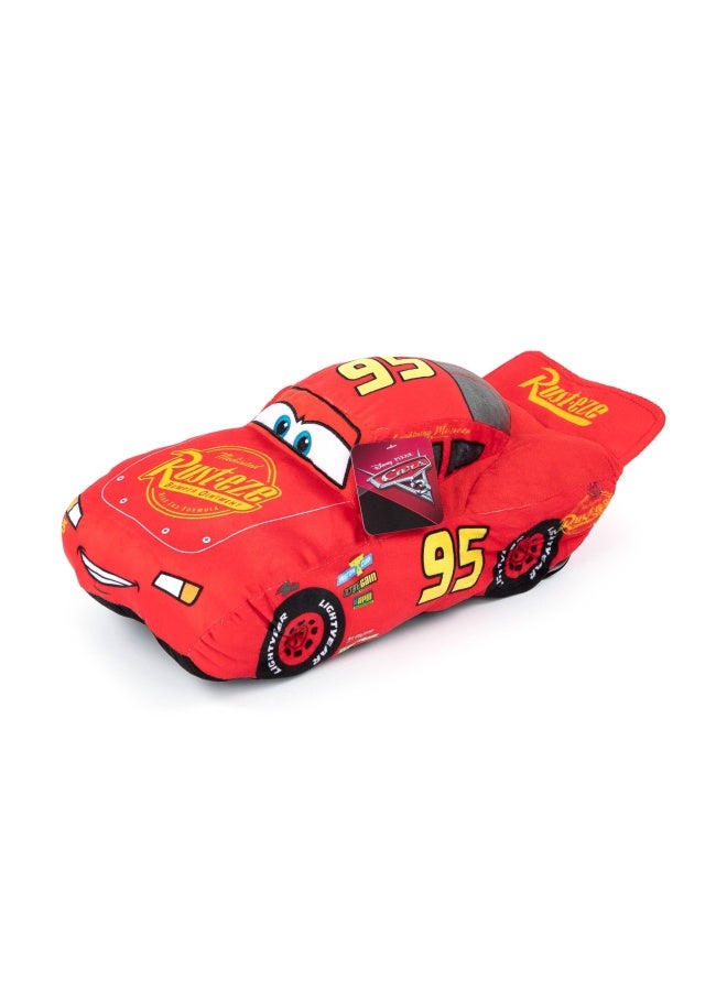 Disney Pixar Cars 3 Plush Stuffed Lightning Mcqueen Red Pillow Buddy - Kids Super Soft Polyester Microfiber 17 inch Official Disney Pixar Product