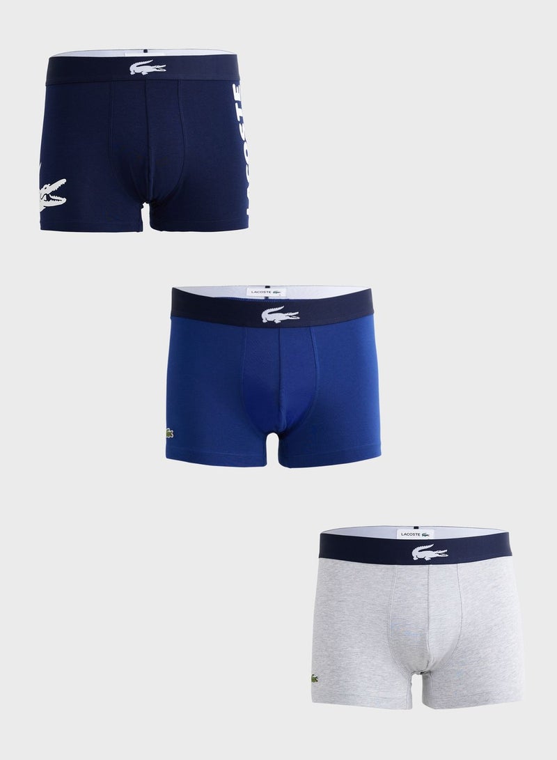 3 Pack Logo Band Trunks