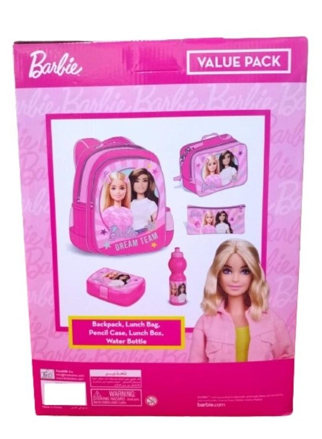 Barbie 5 in 1 Value Pack-Backpack 16 Inch